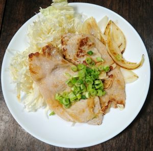 透明醤油で作った 豚の生姜焼き